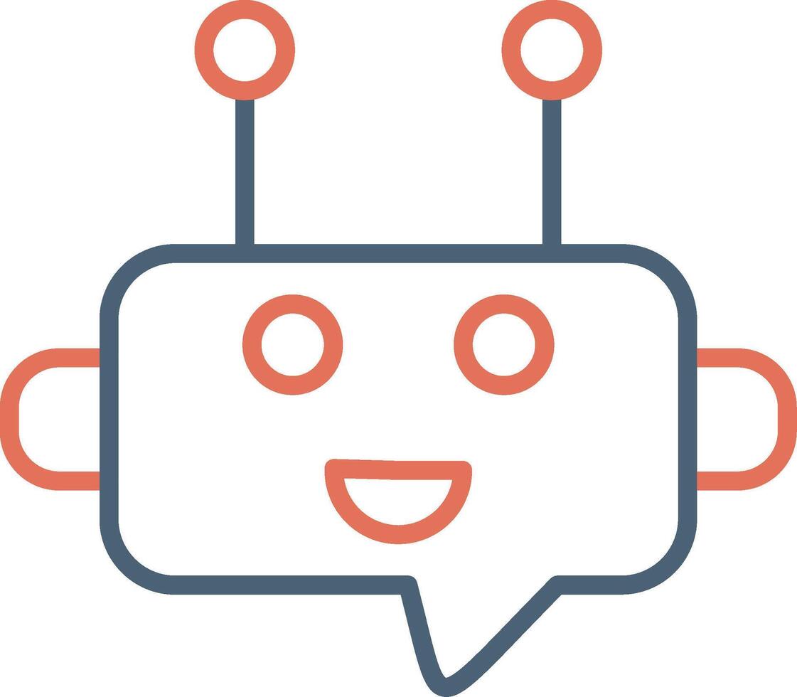 Robot Chat Vector Icon