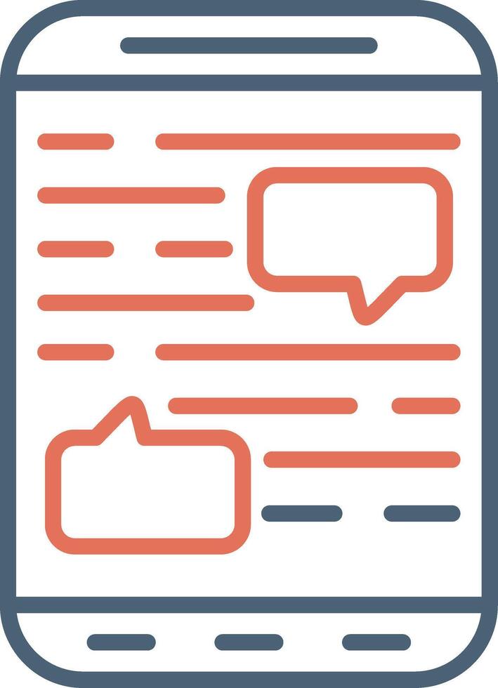 Mobile Chat Vector Icon