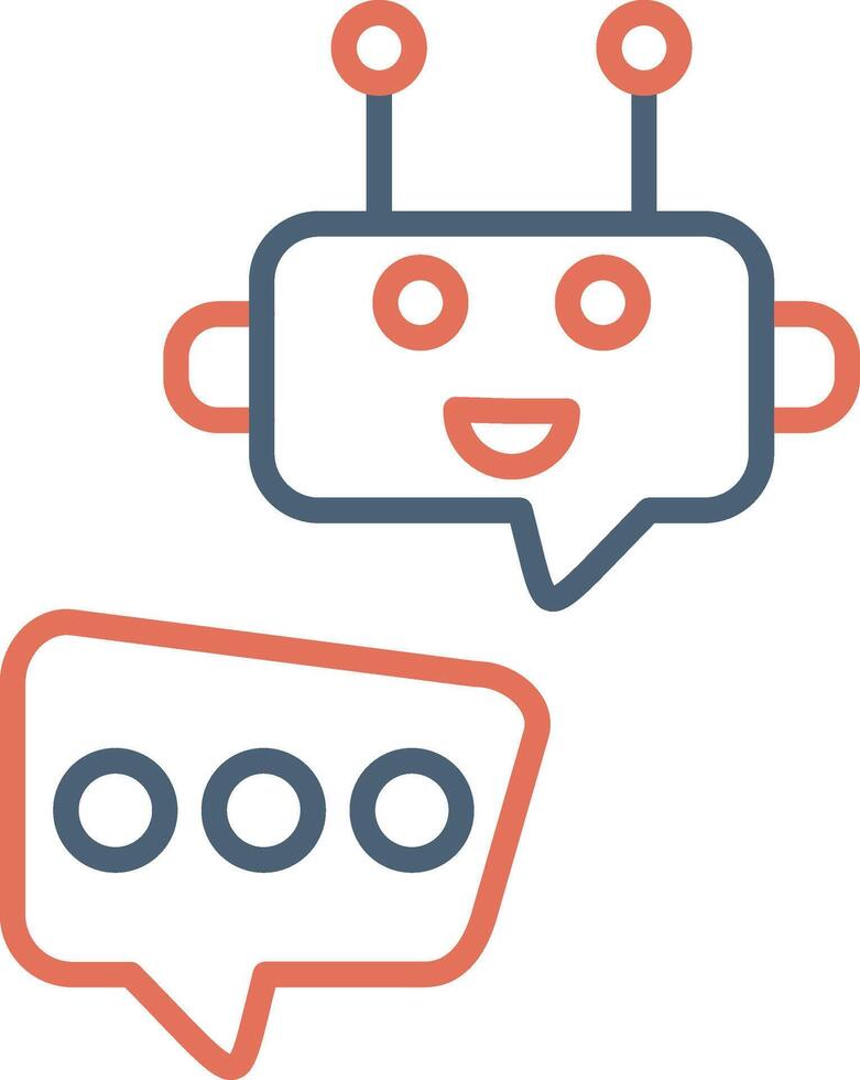 Robot Chat Vector Icon