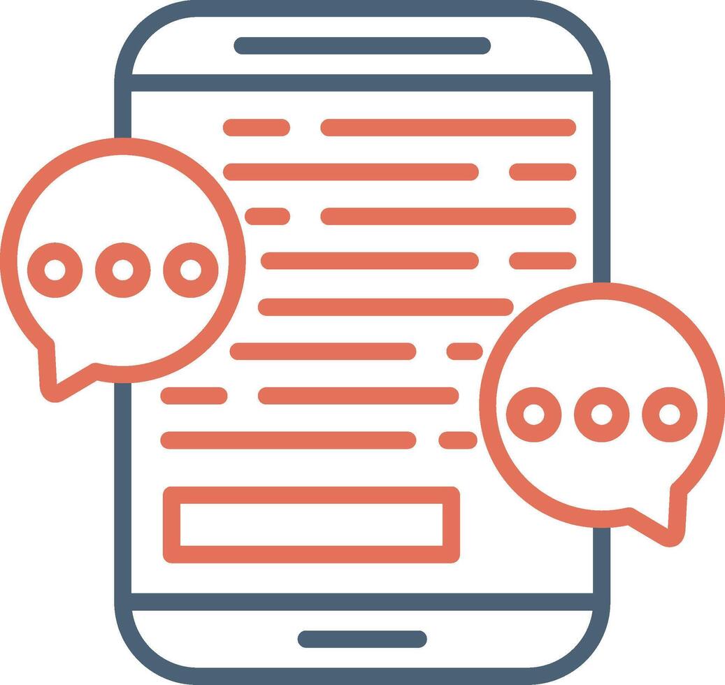 Mobile Chat Vector Icon