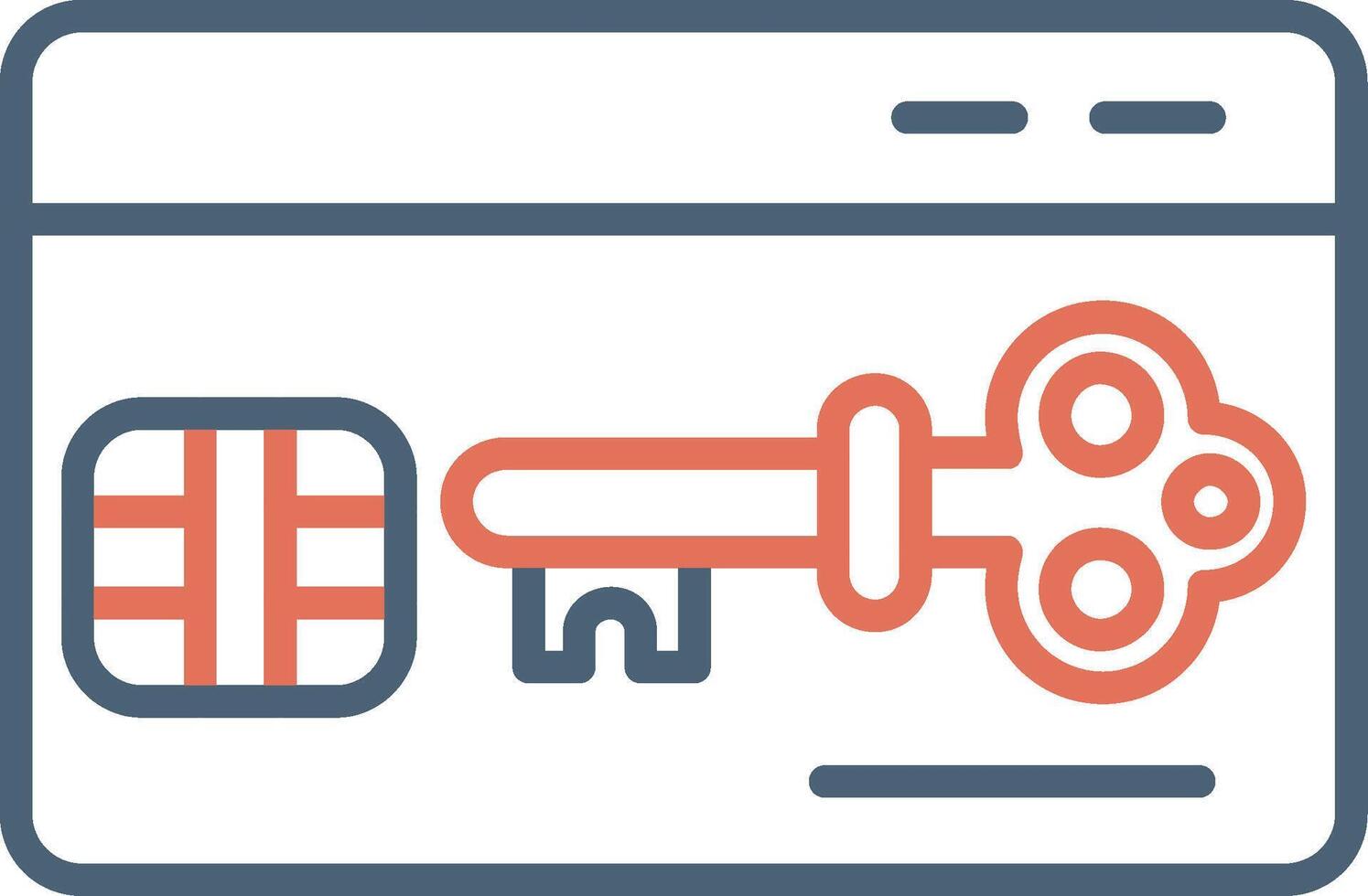 Key Card Vector Icon