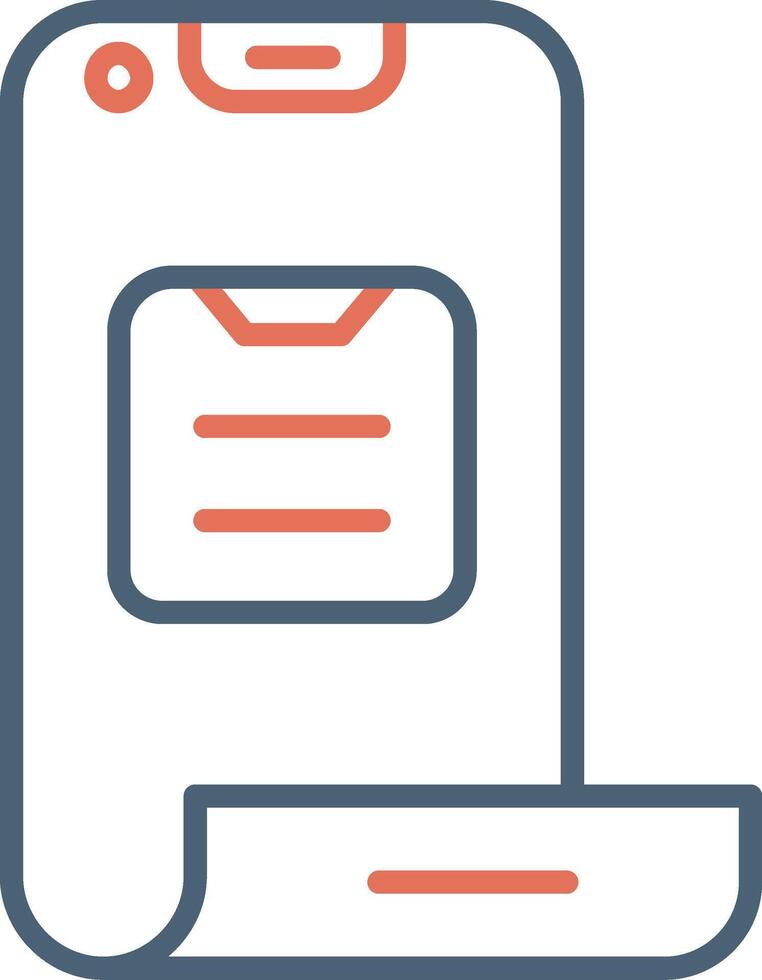 Folding Phone Vector Icon