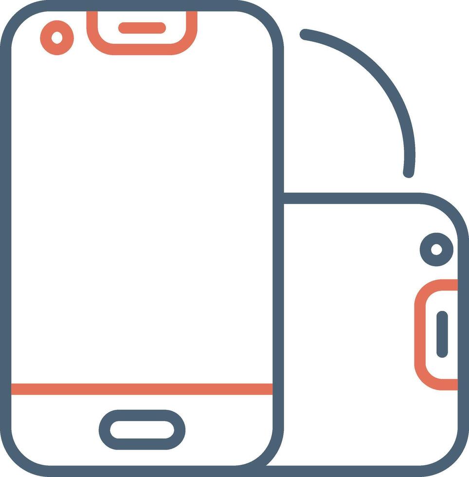 Foldable Smartphone Vector Icon