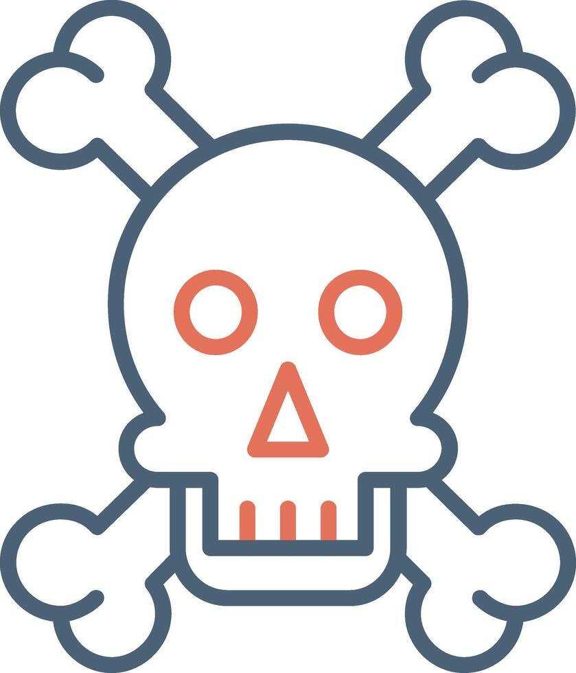 Skull And Bones Vector Icon