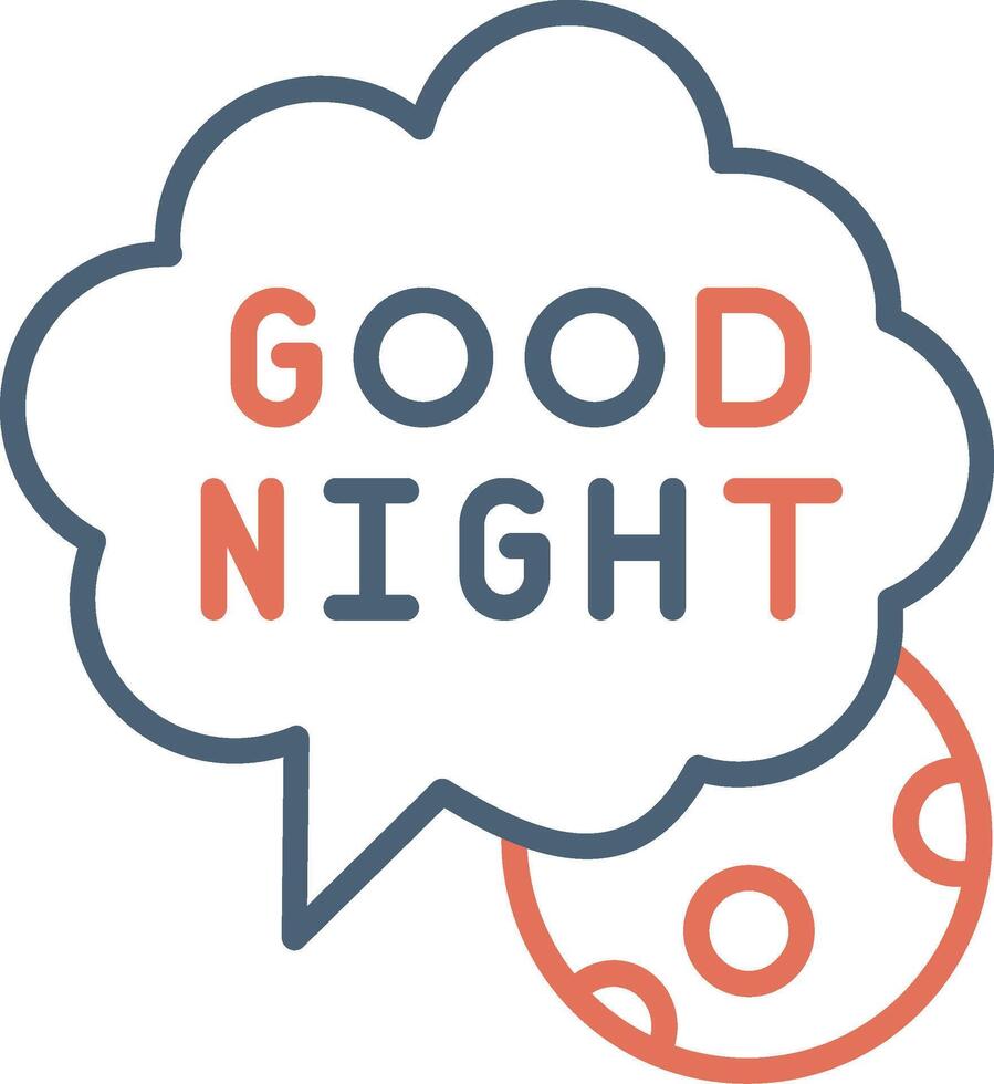 Good Night Vector Icon