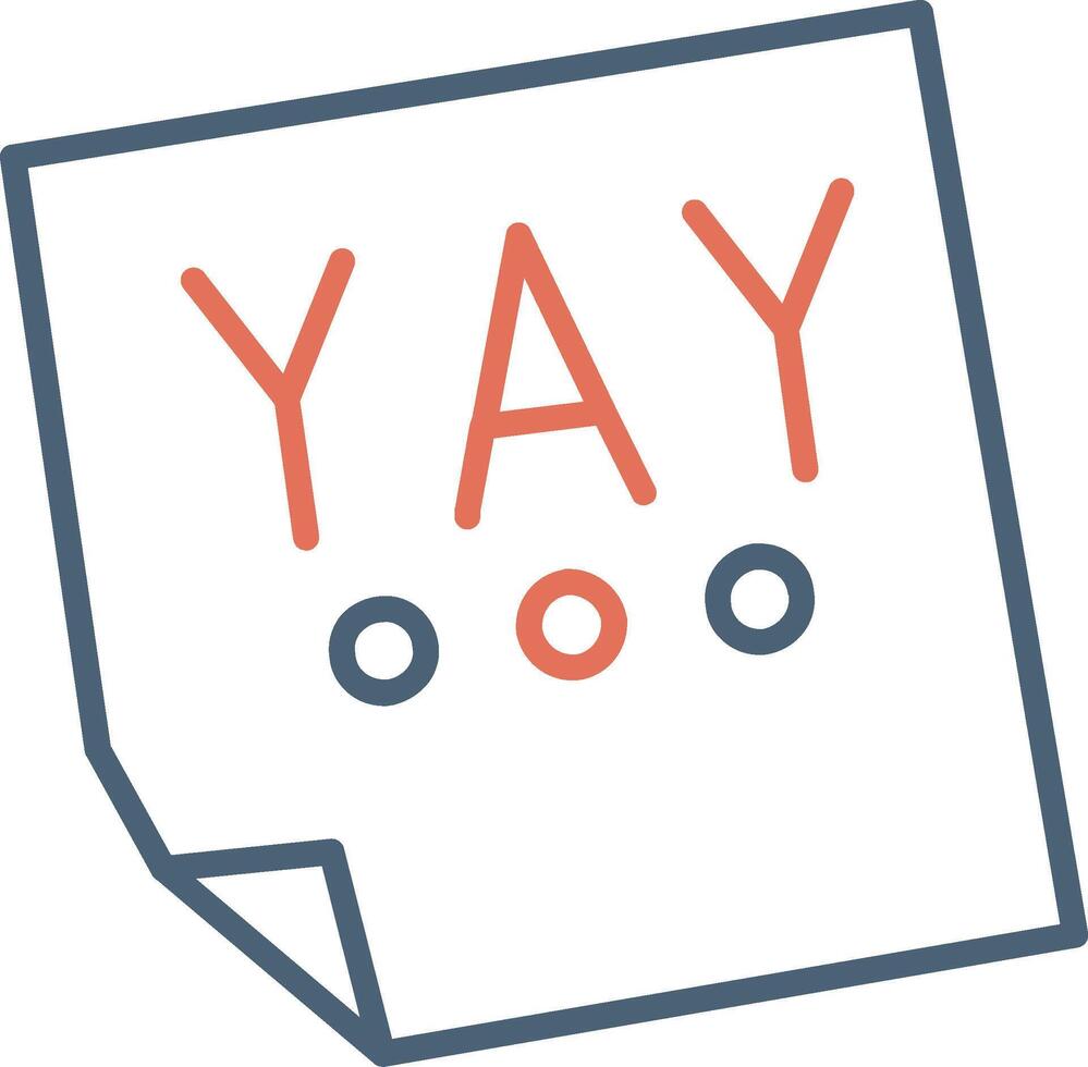 Yay Vector Icon