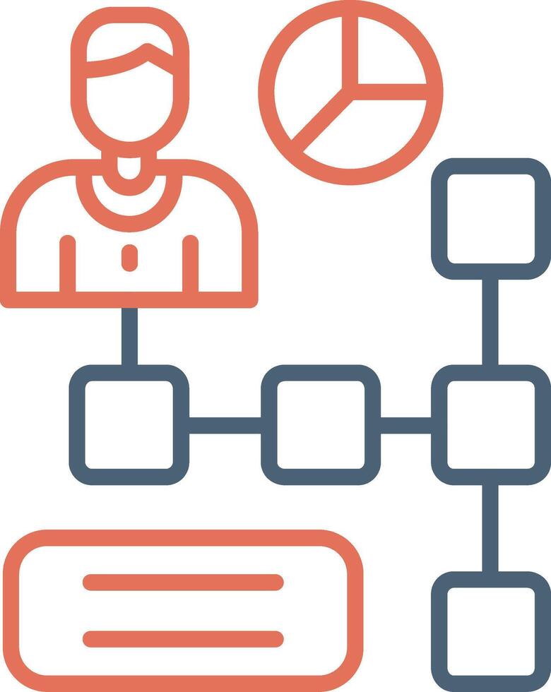 Hierarchical Structure Vector Icon