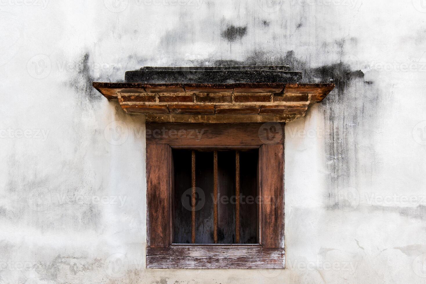 Old chinese vintage window. photo