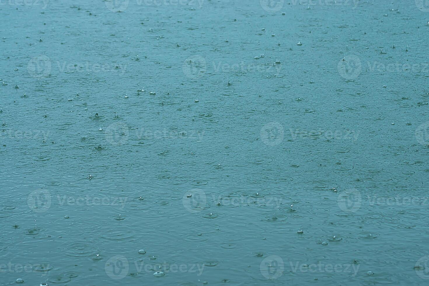 Surface water on a rainy day photo