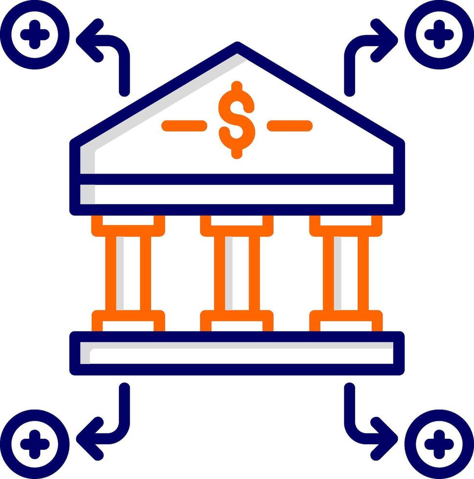 icono de vector de banco