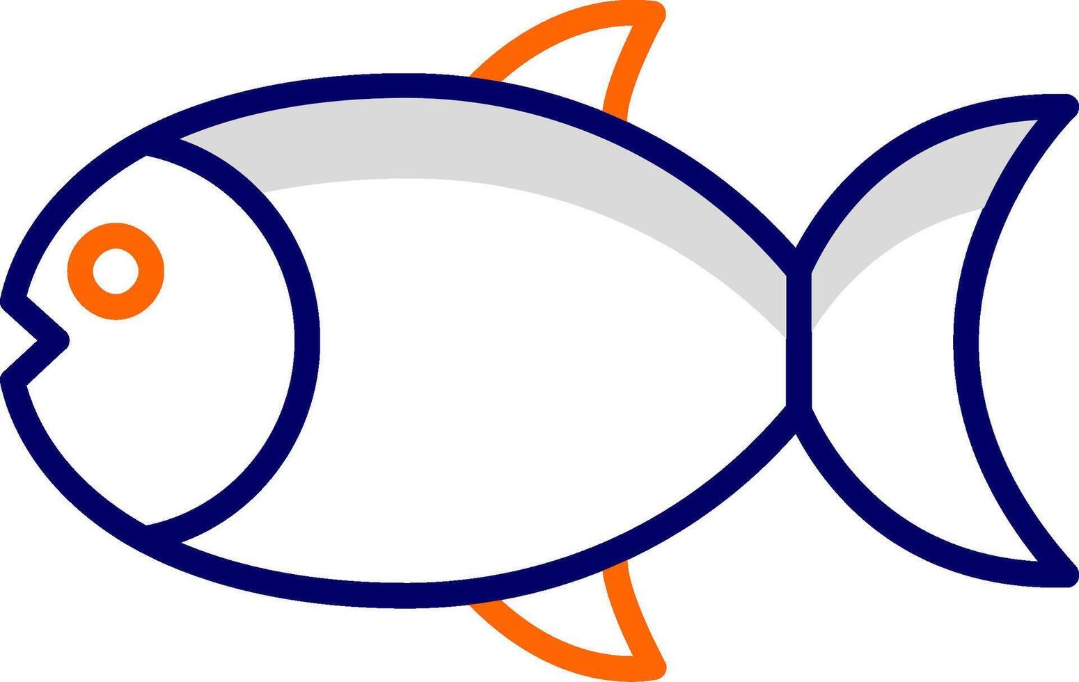 icono de vector de pescado