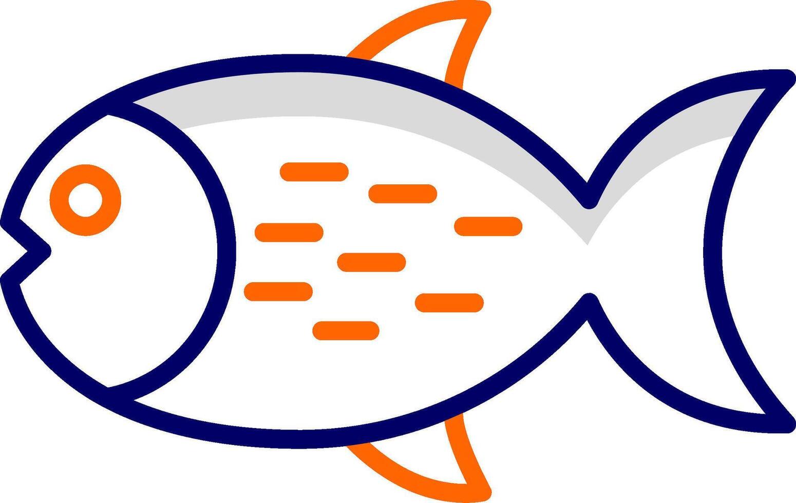 icono de vector de pescado