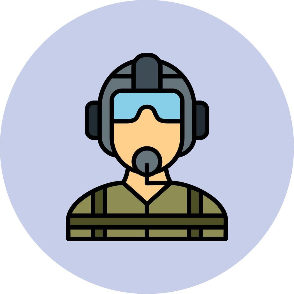 icono de vector piloto