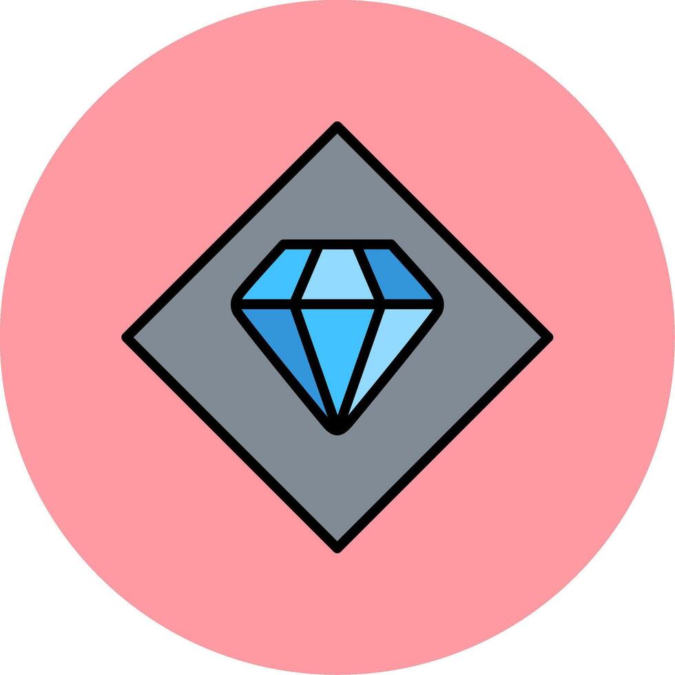 icono de vector de diamante