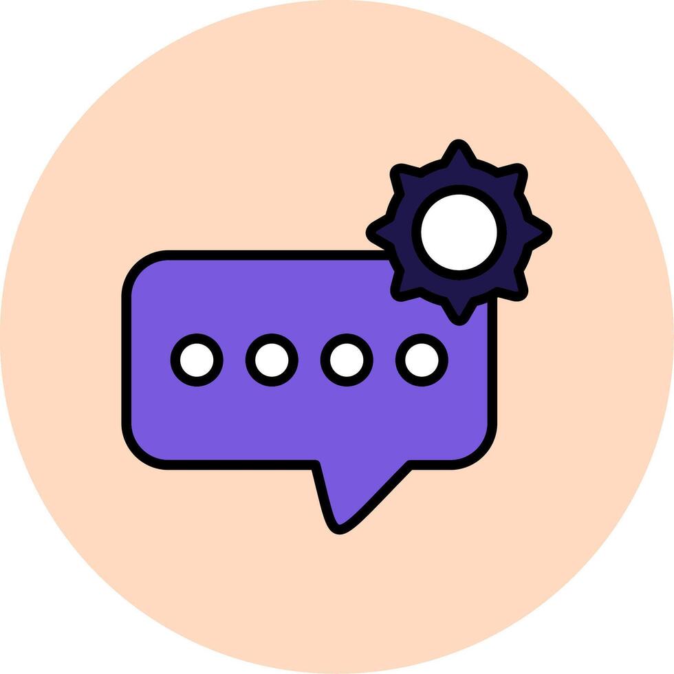 Support Chat Vector Icon