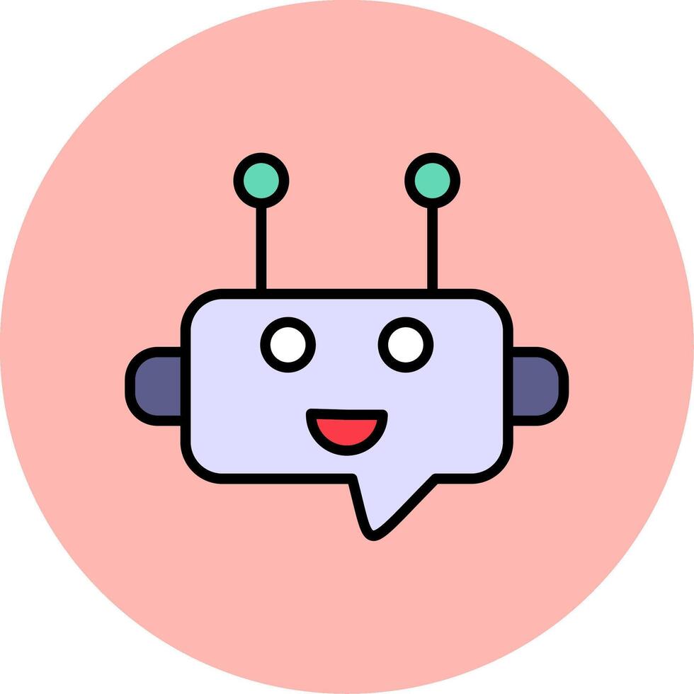 Robot Chat Vector Icon