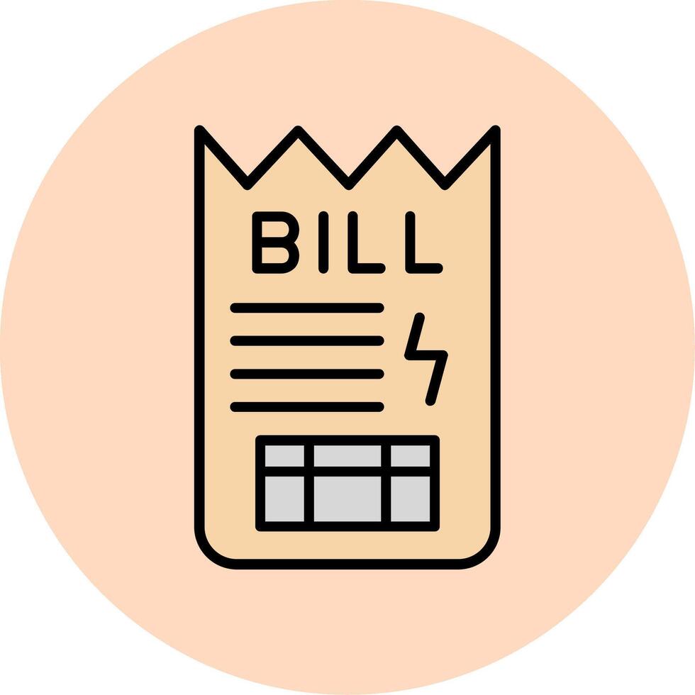 Bill Vector Icon