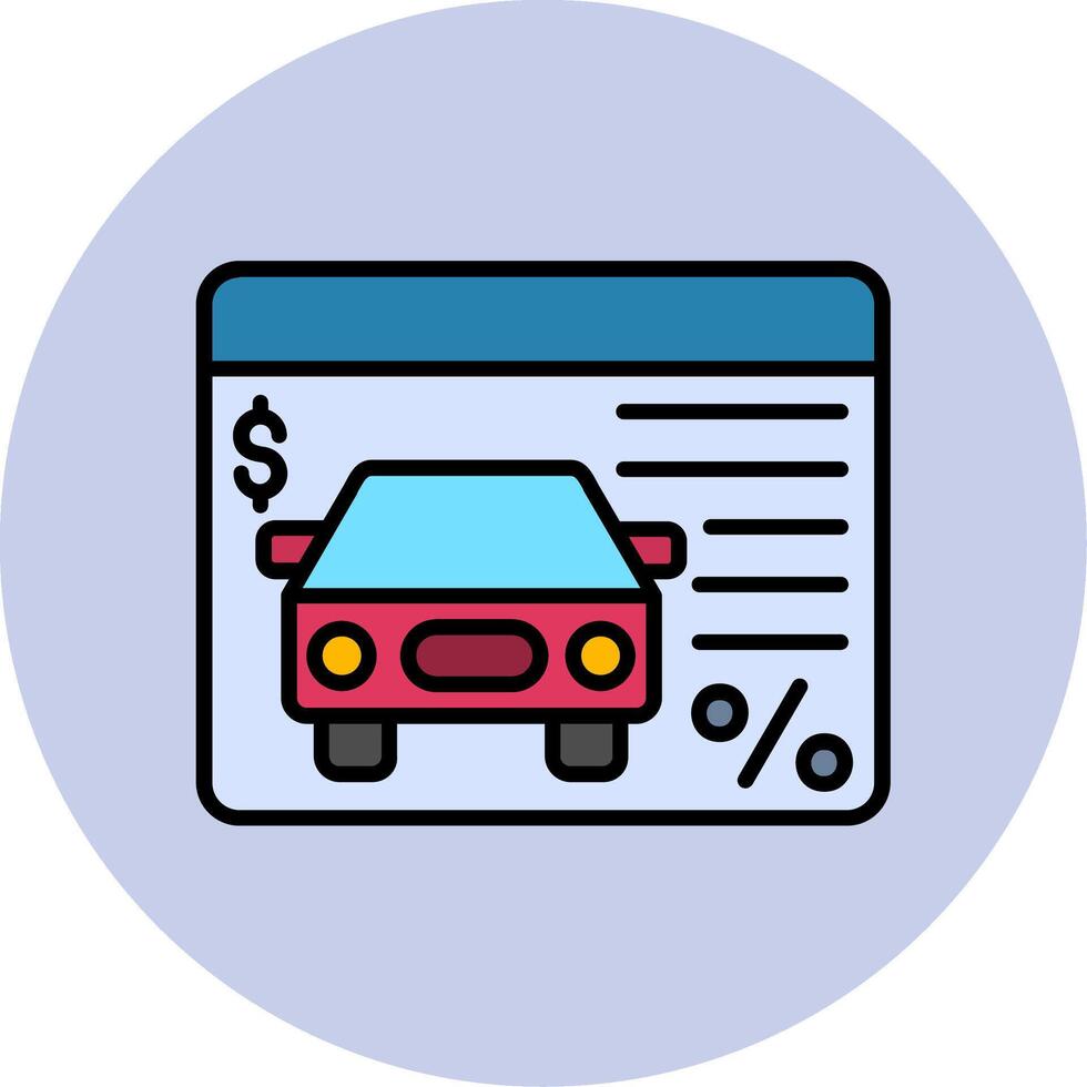 Car Loan Vector Icon