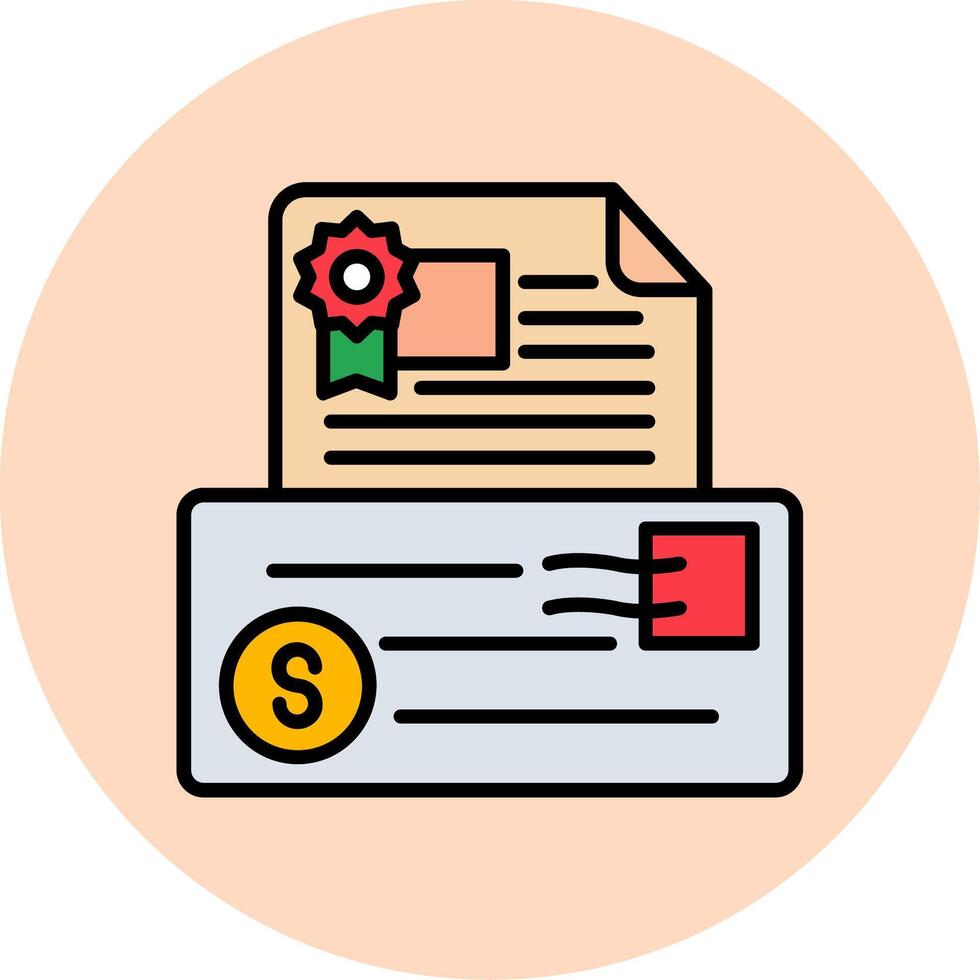 Letter Of Guarantee Vector Icon
