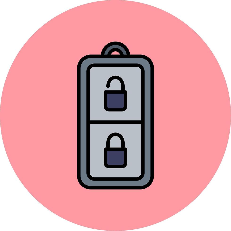 Car Key Vector Icon