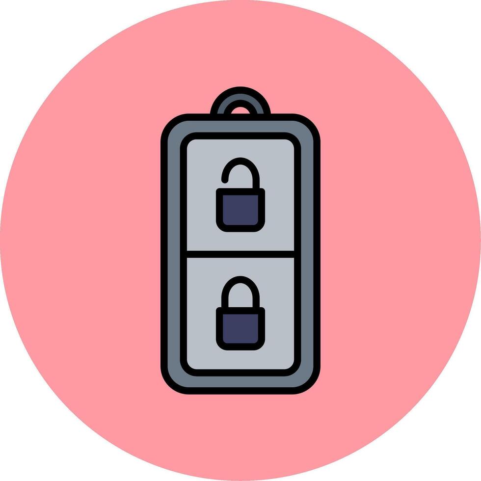 Car Key Vector Icon