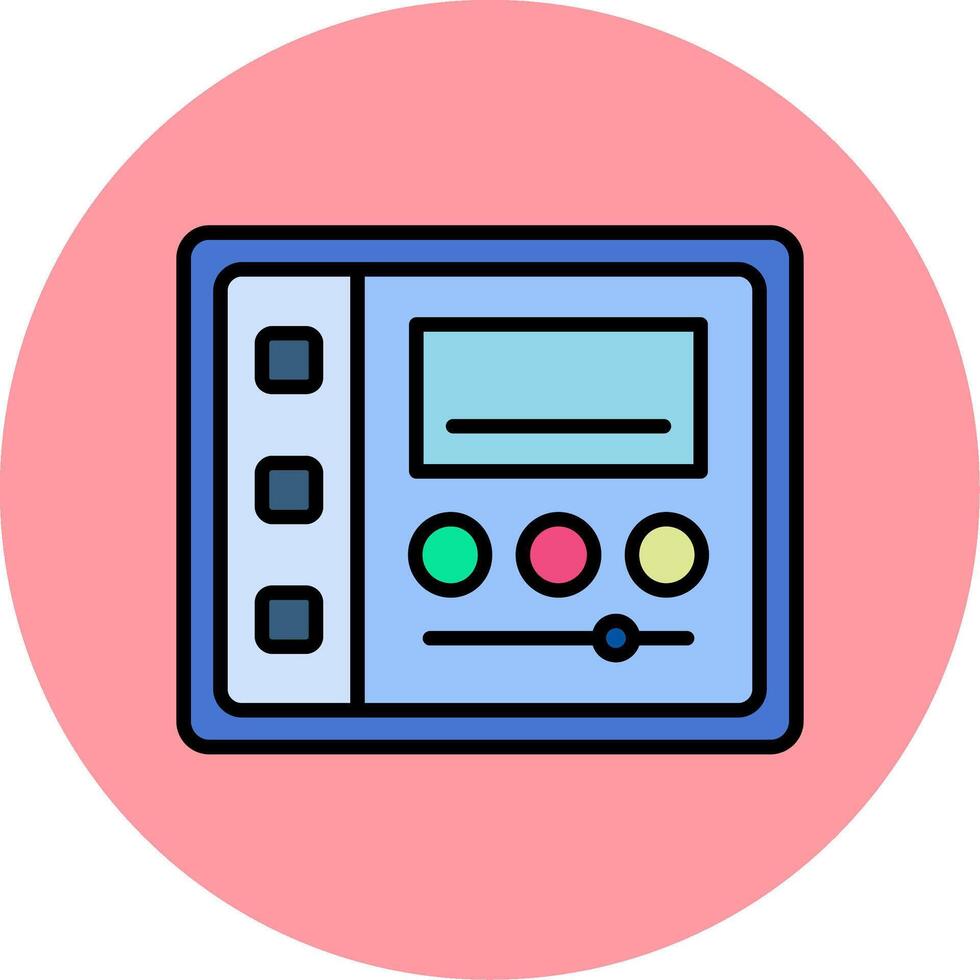 icono de vector de panel