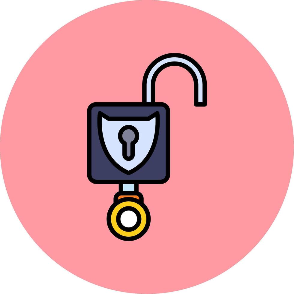 Open Padlock Vector Icon