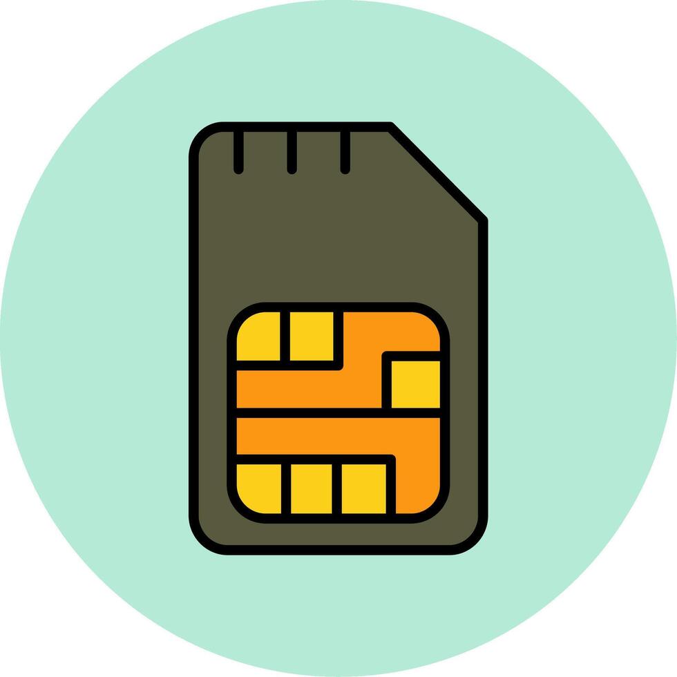 Sim Card Vector Icon