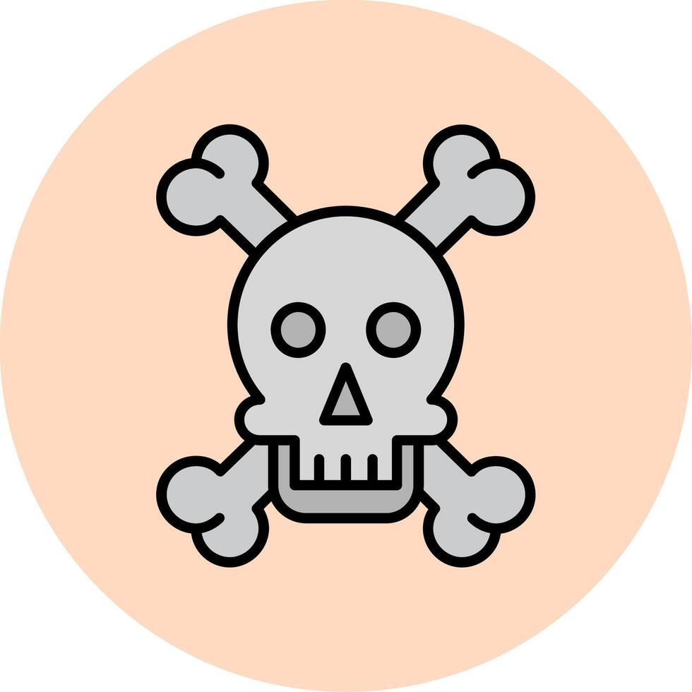 Skull And Bones Vector Icon
