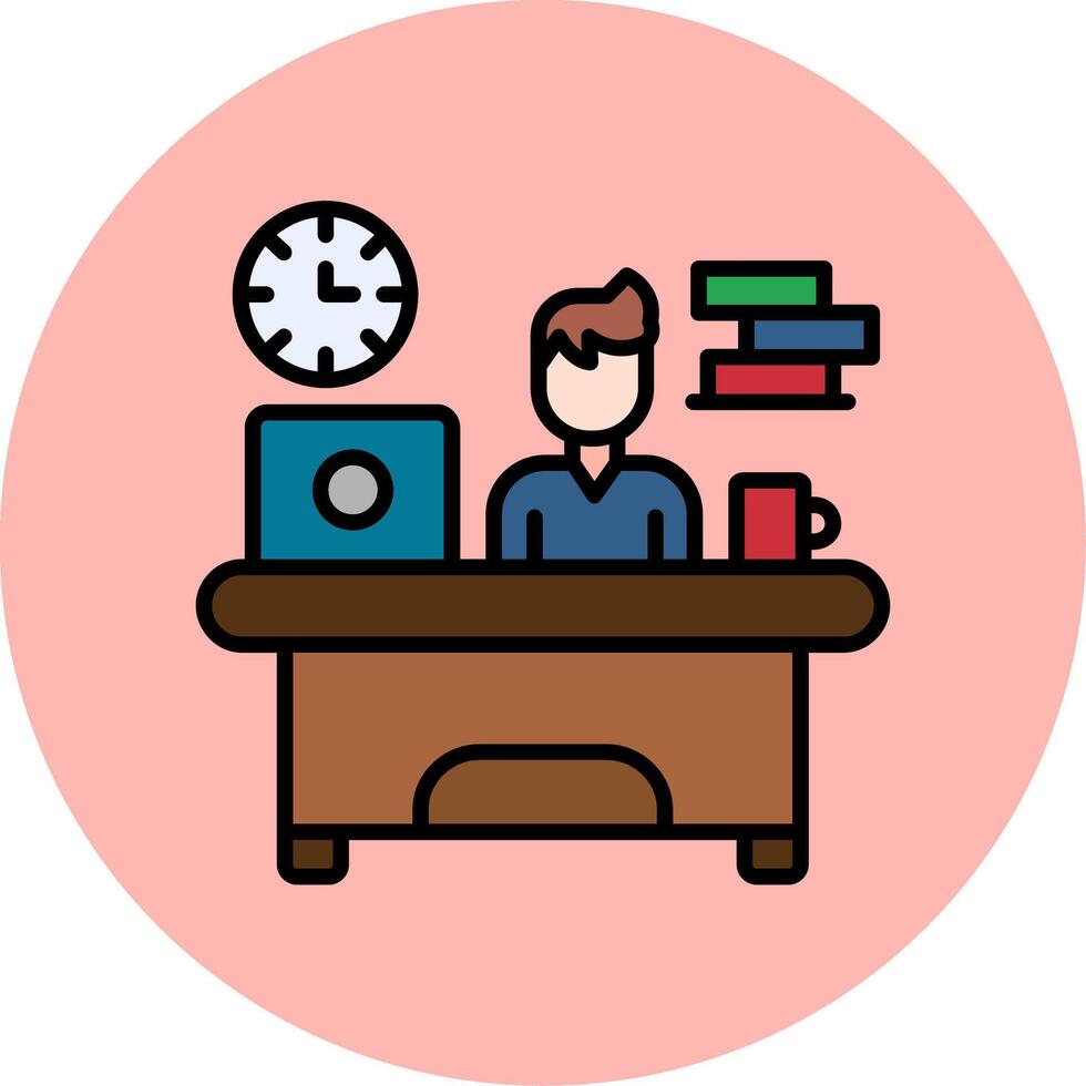 Workaholic Vector Icon