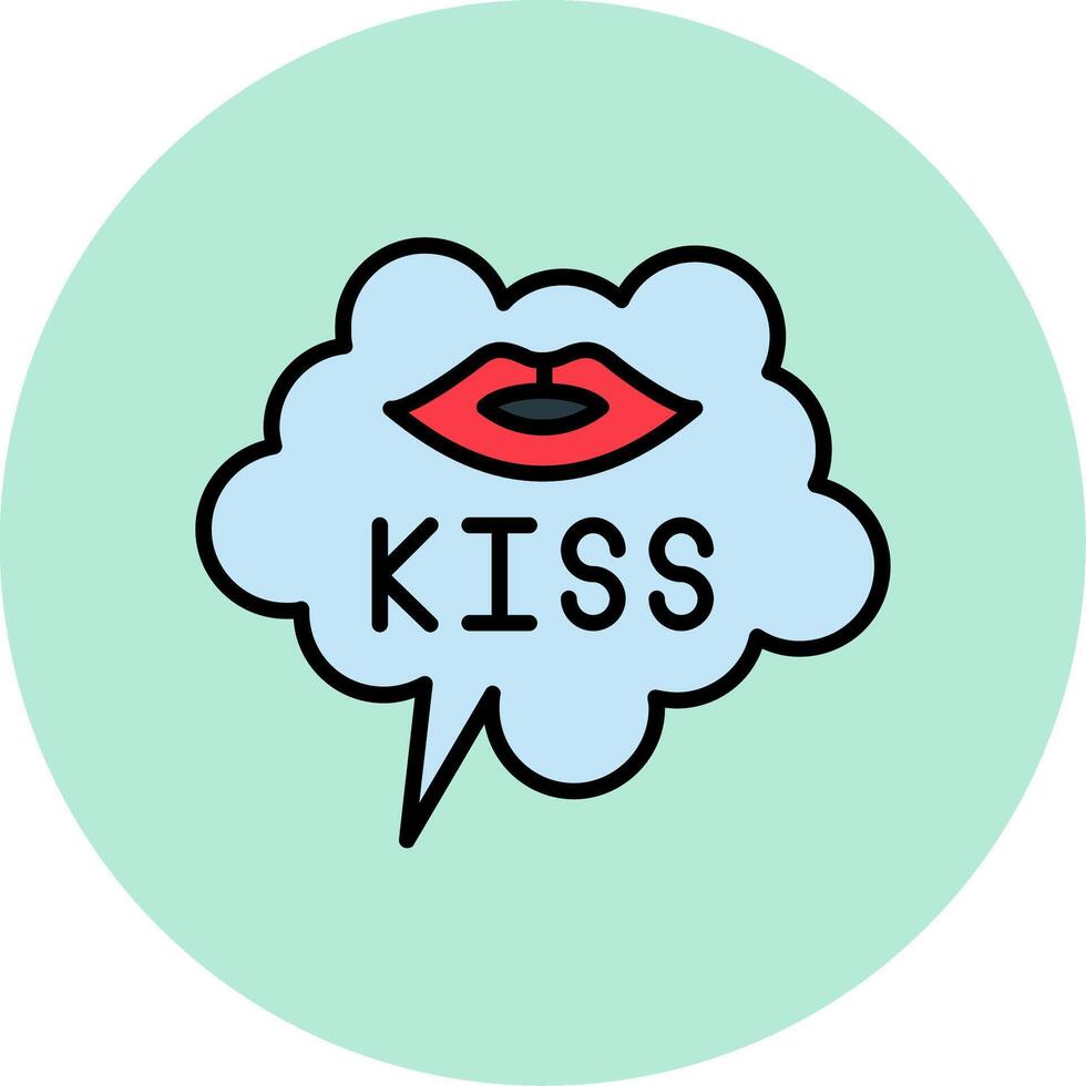 Kiss Vector Icon