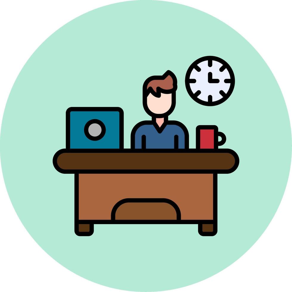 Workaholic Vector Icon