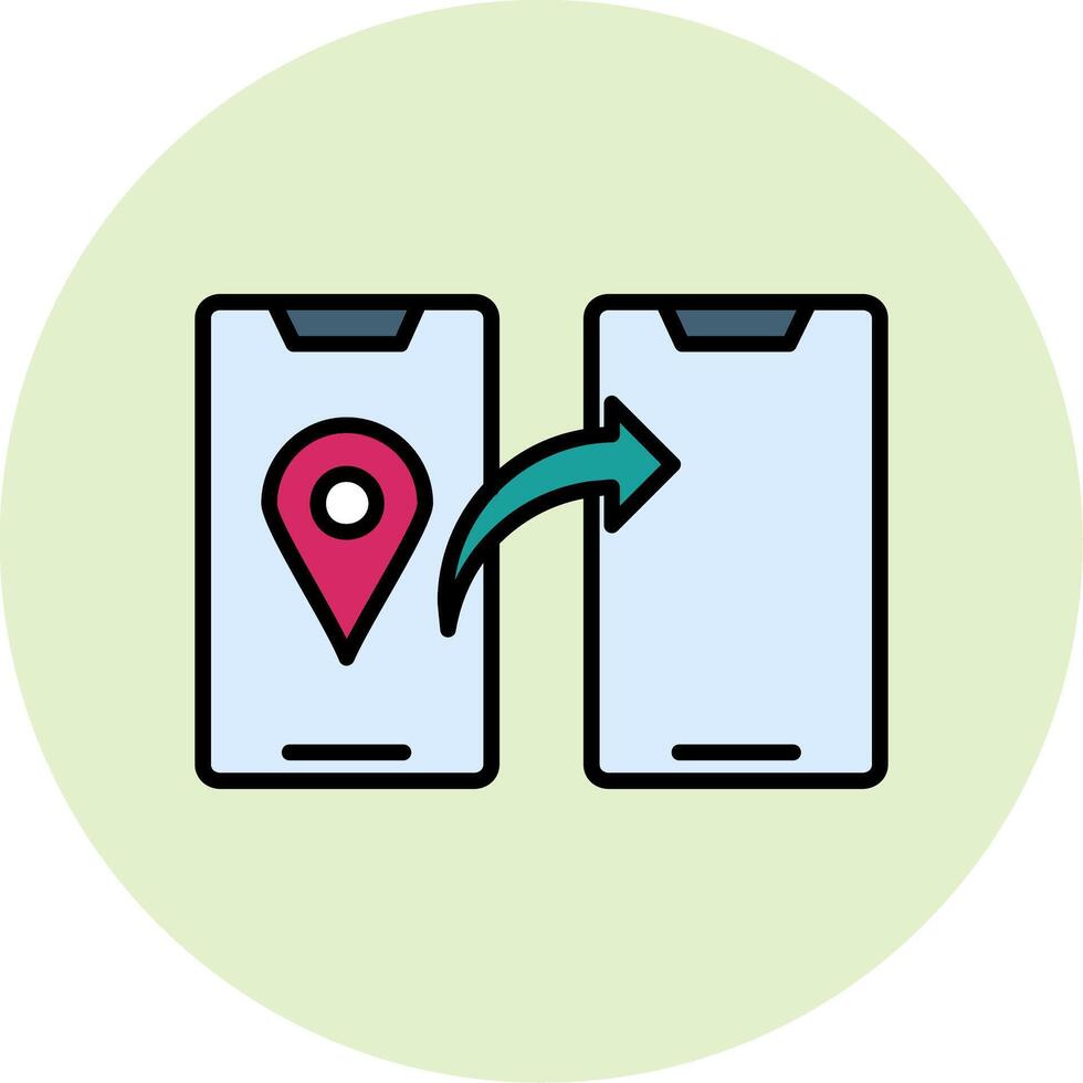 Share Location Vector Icon