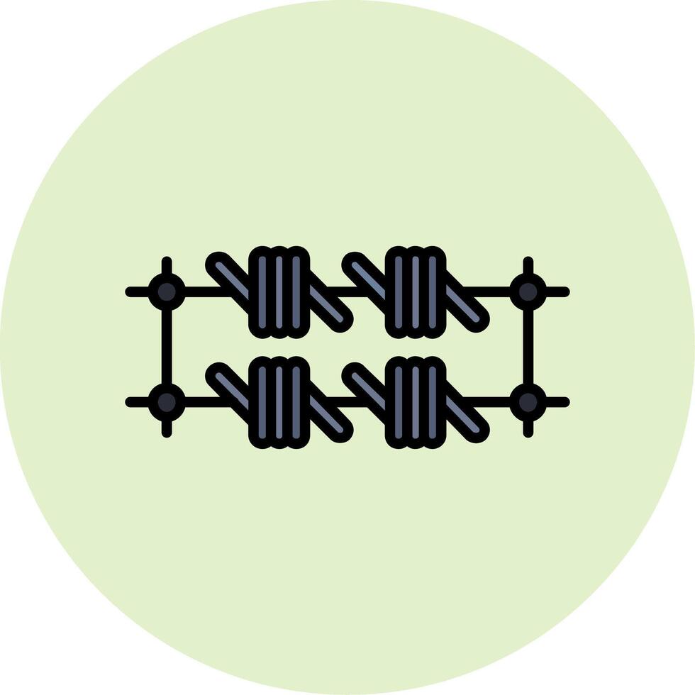 icono de vector de alambre