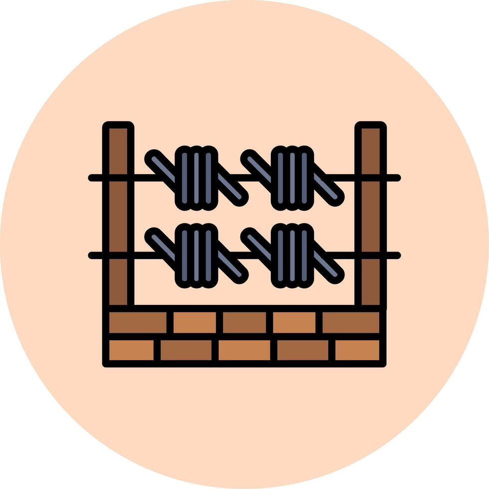 Barbed Wire Vector Icon