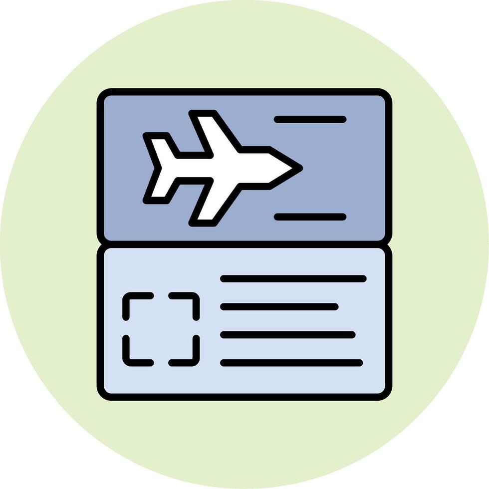 Plane Ticket Vector Icon