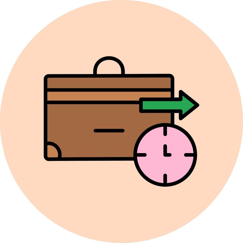 Business Trip Vector Icon