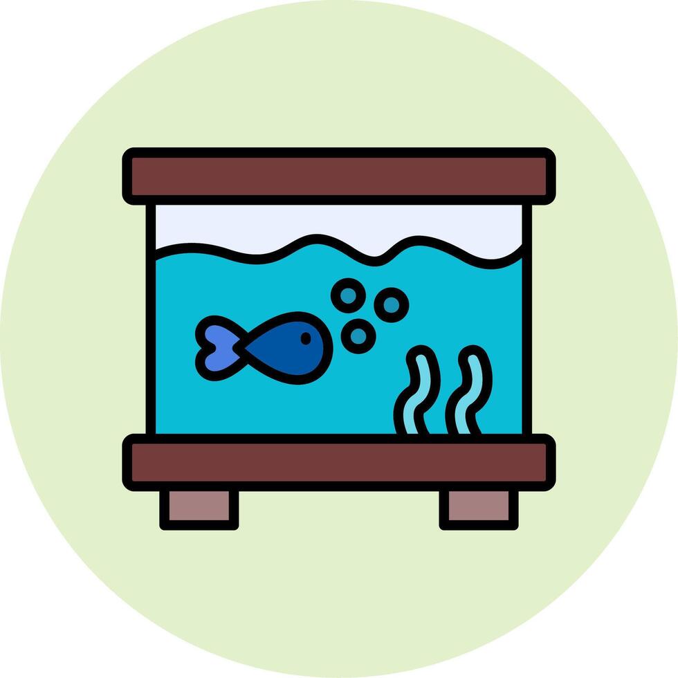 Fish Tank Vector Icon
