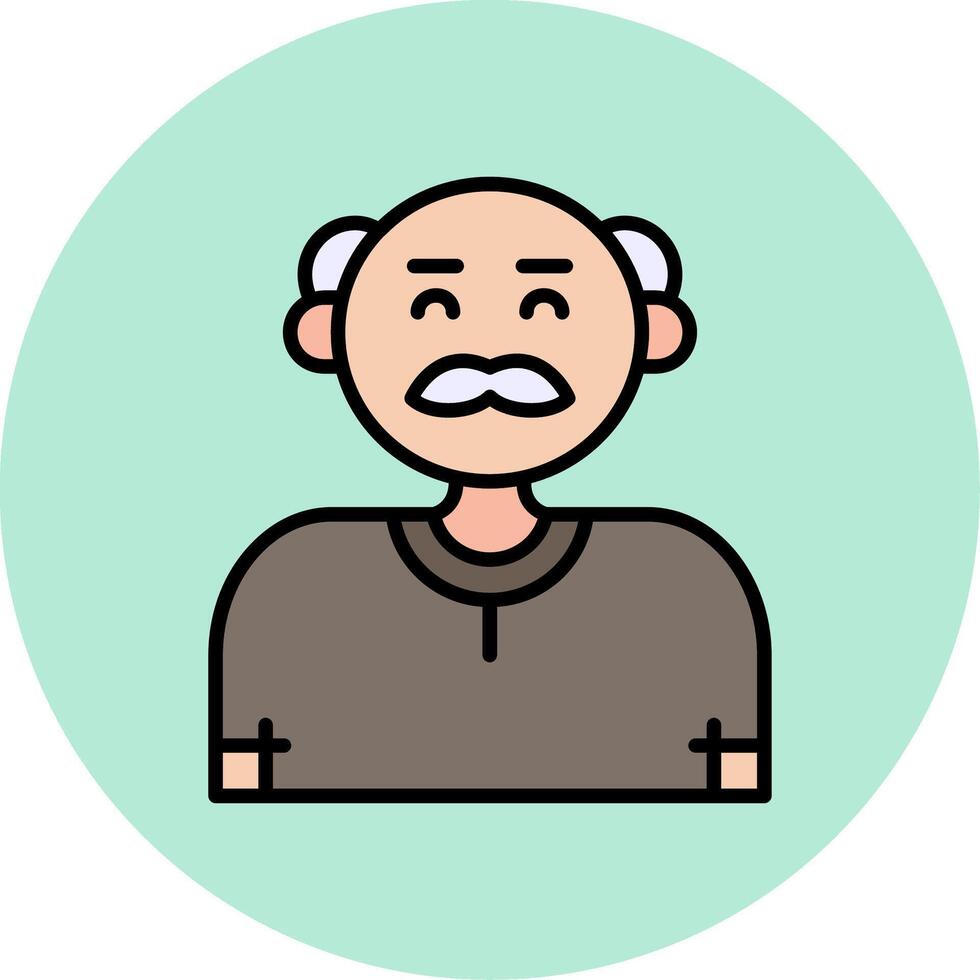 abuelo vector icono