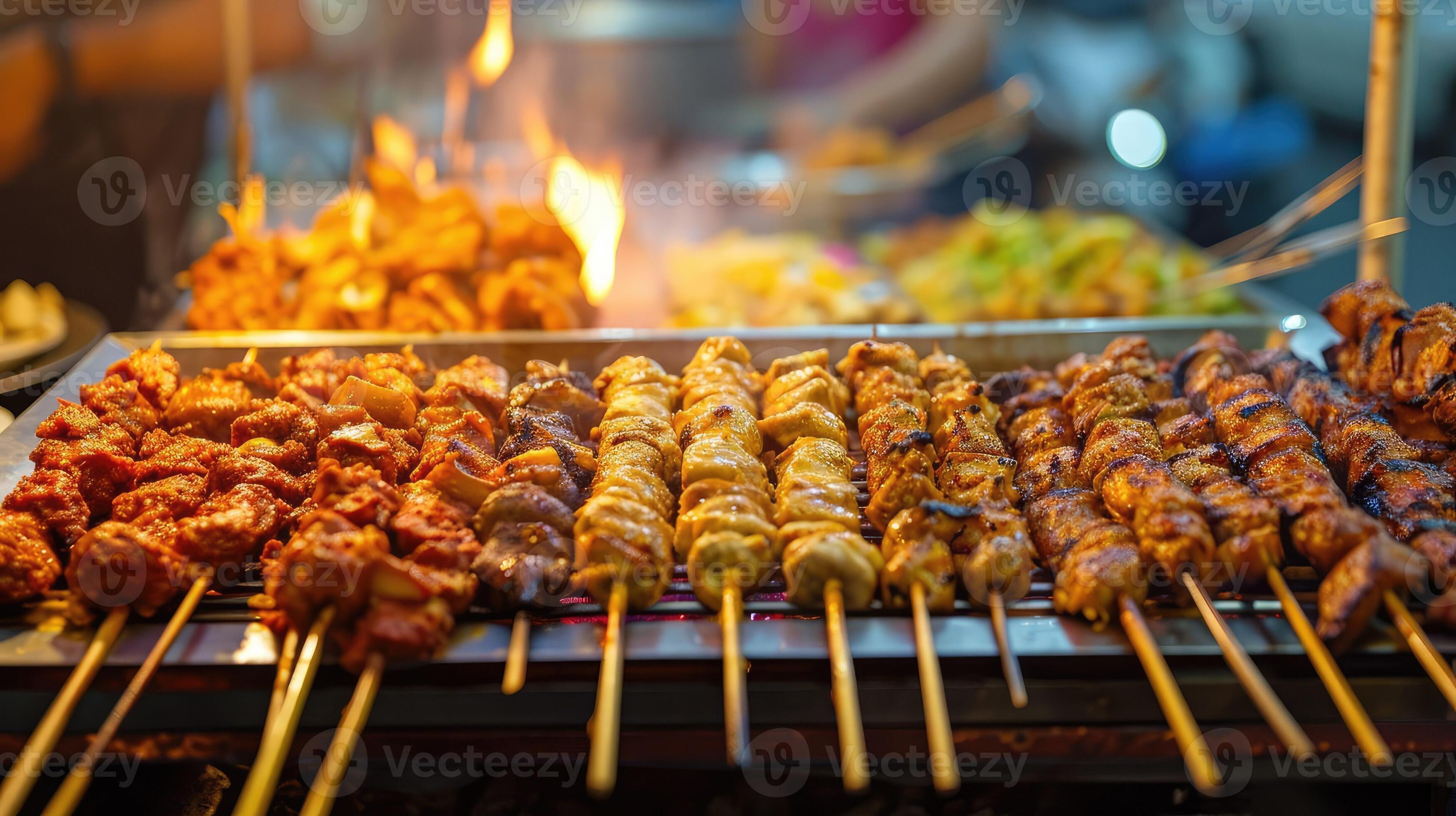 AI generated Ramadan Street Food - A Gastronomic Extravaganza in the 