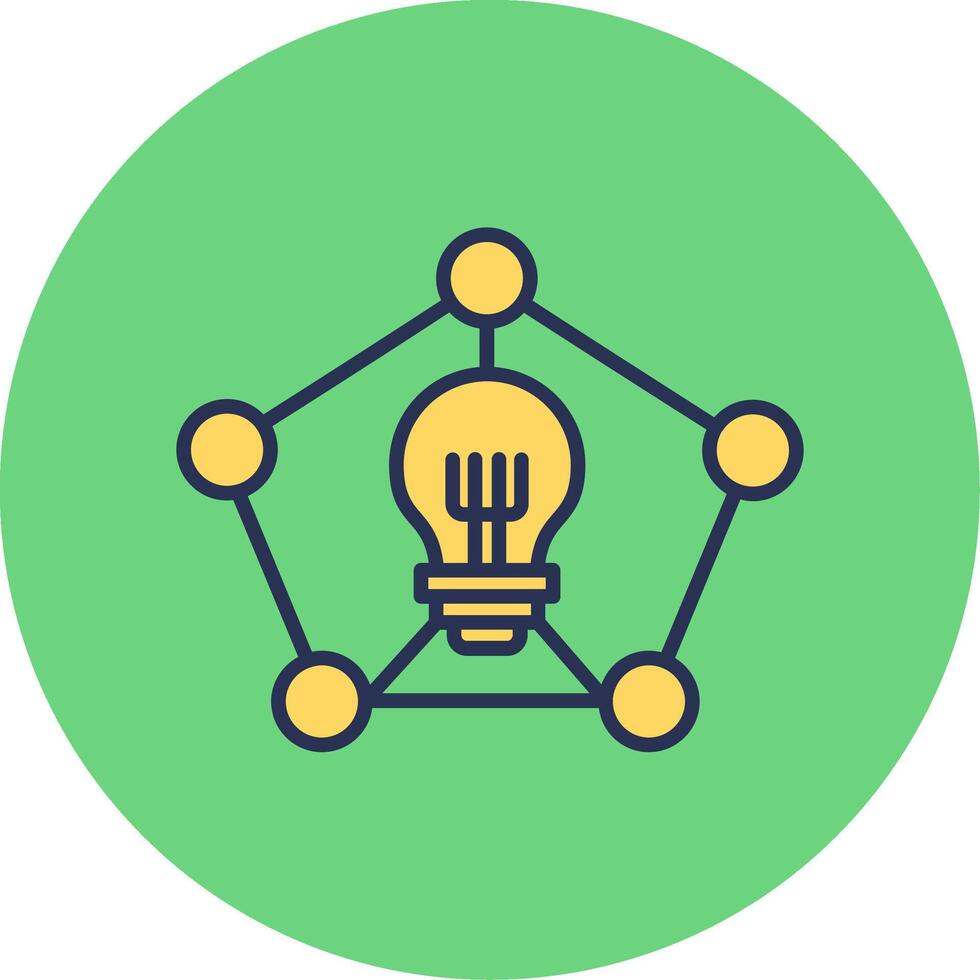 Mind Mapping Vector Icon