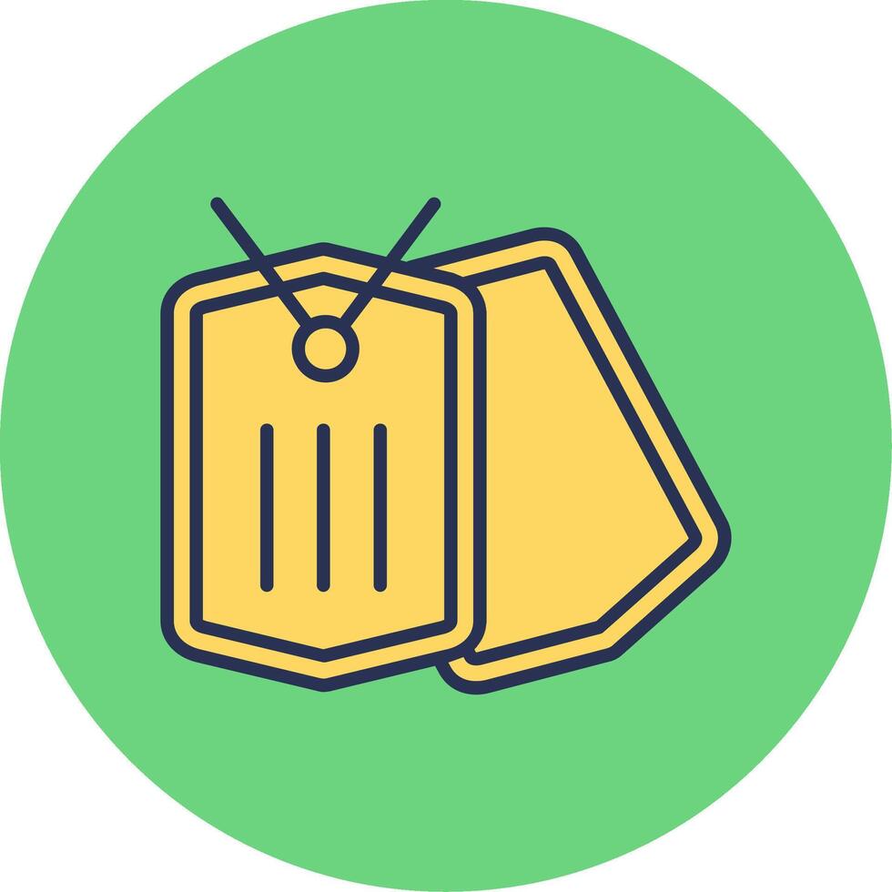 Dog Tag Vector Icon