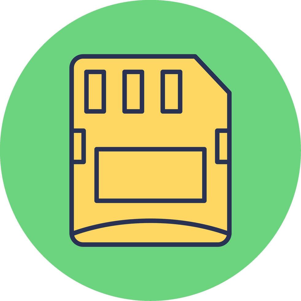 Micro sd card Vector Icon