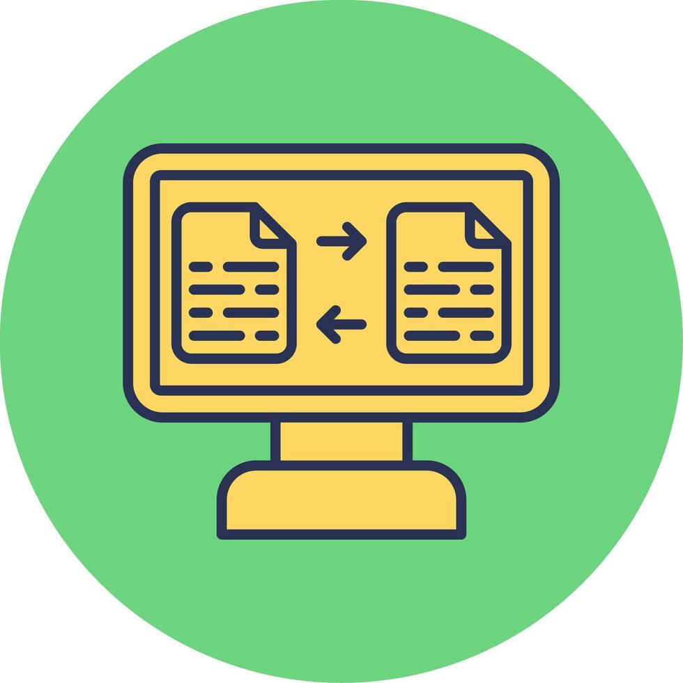File Transfer Vector Icon