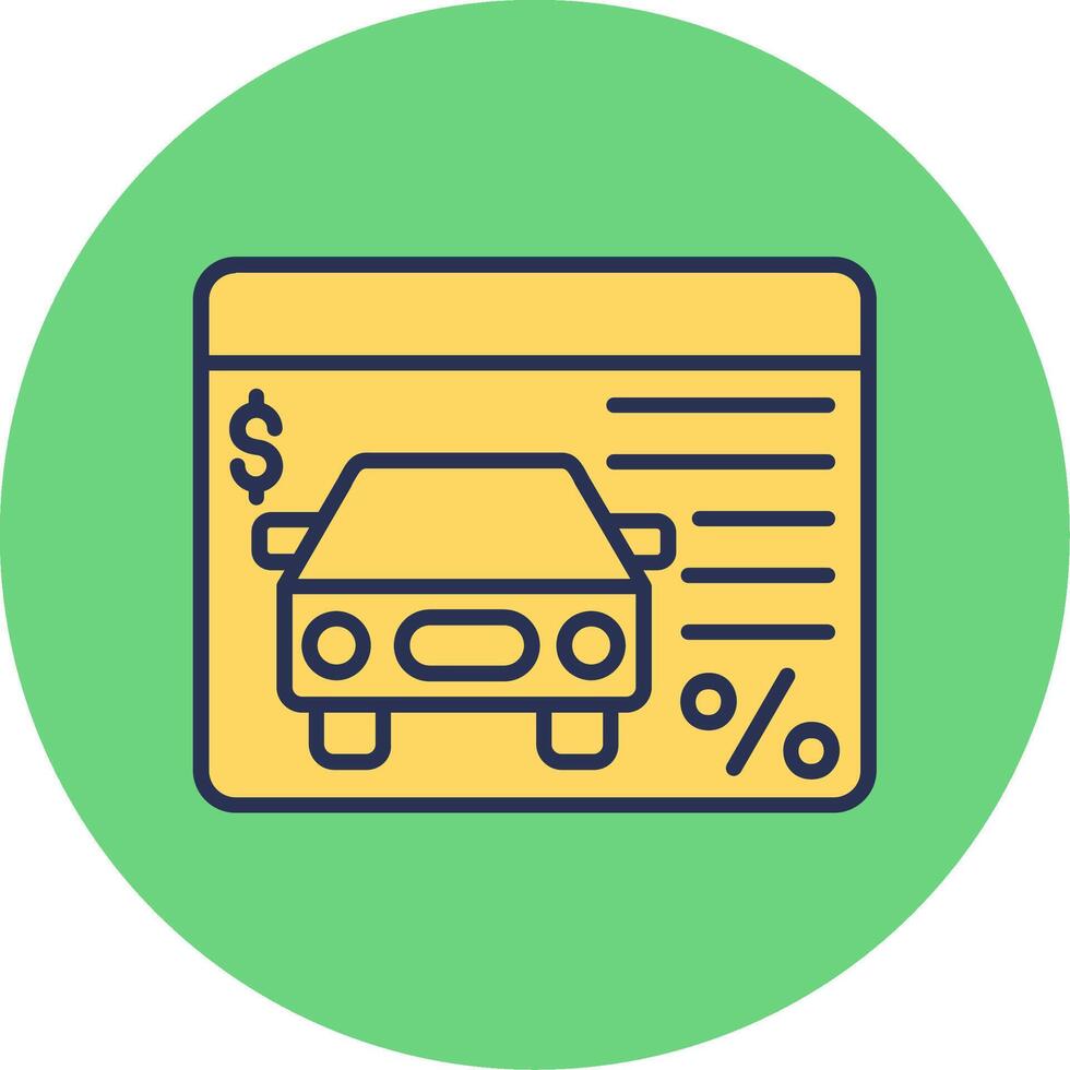 Car Loan Vector Icon