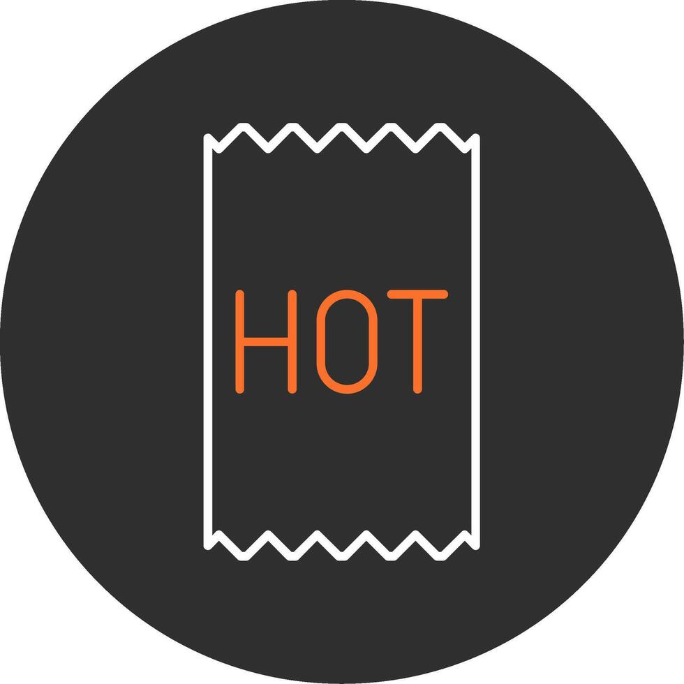 Hot Blue Filled Icon vector