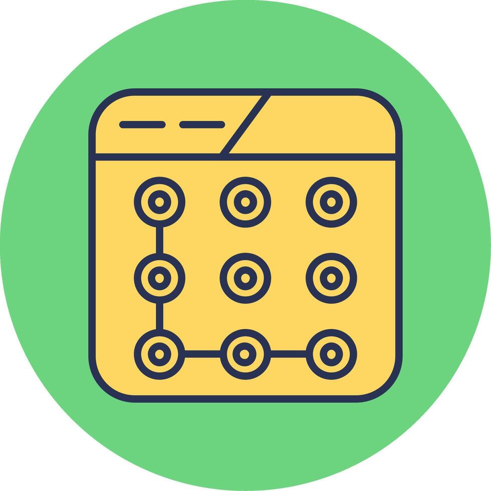 Lock Pattern Vector Icon