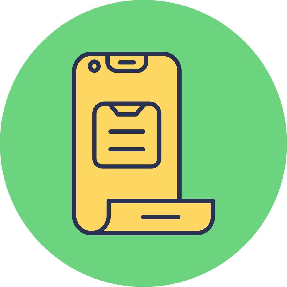 Folding Phone Vector Icon