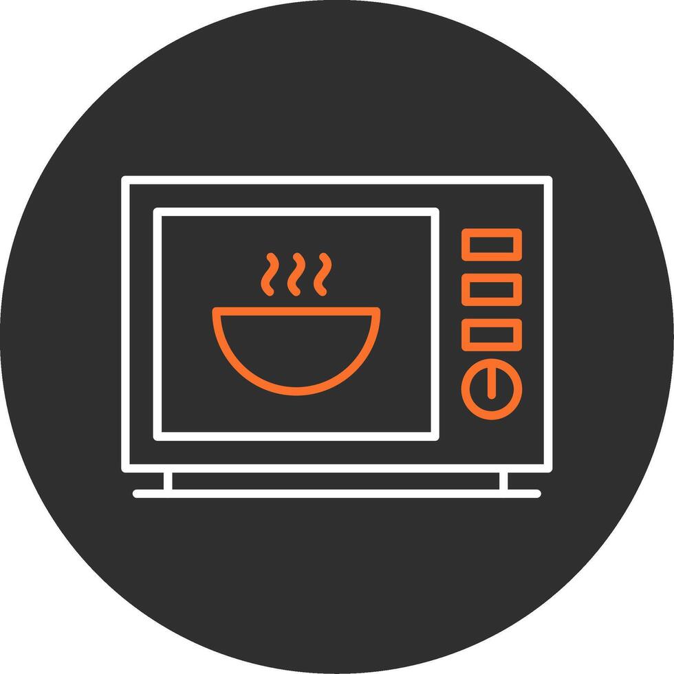 Microwave Blue Filled Icon vector
