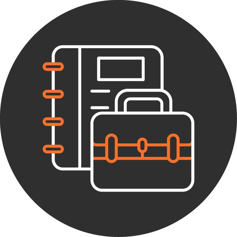 line two color circle icon vector